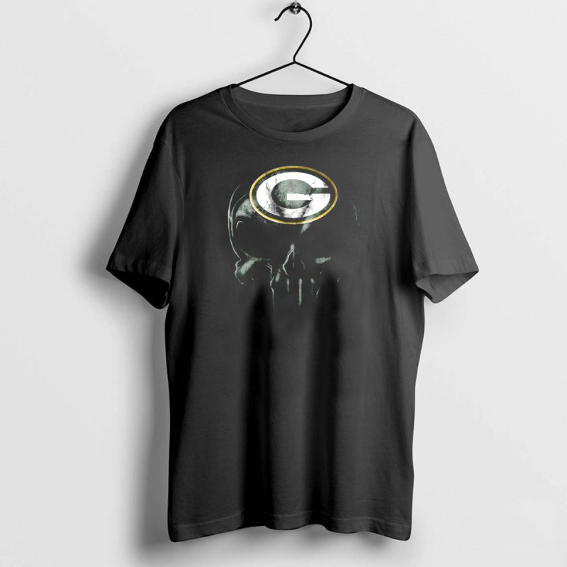 Skull Green Bay Packers T Shirt 1 1 T Shirt 1 1