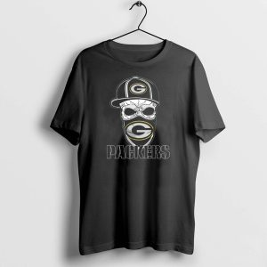 Skull Hat Green Bay Packers G Mask Packers T-Shirt