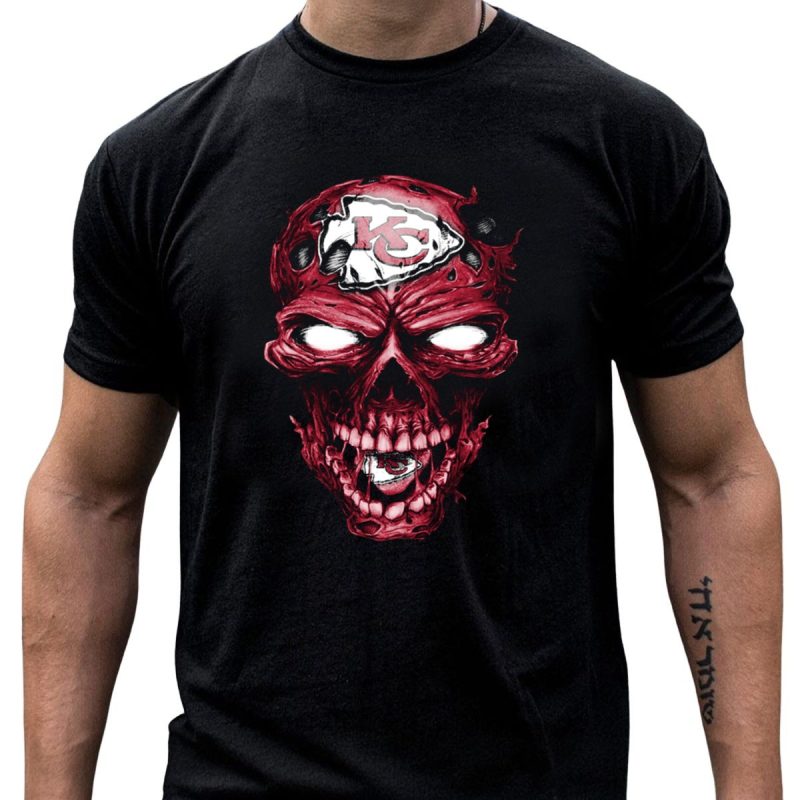 Skull Kc Chiefs T Shirt T Shirt 1 1