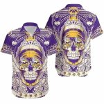 Skull King Vikings Tropical Minnesota Vikings Bold Spirit Hawaiian Shirt