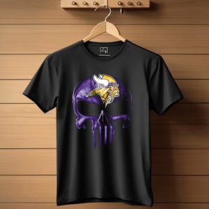 Skull Minnesota Vikings T Shirt