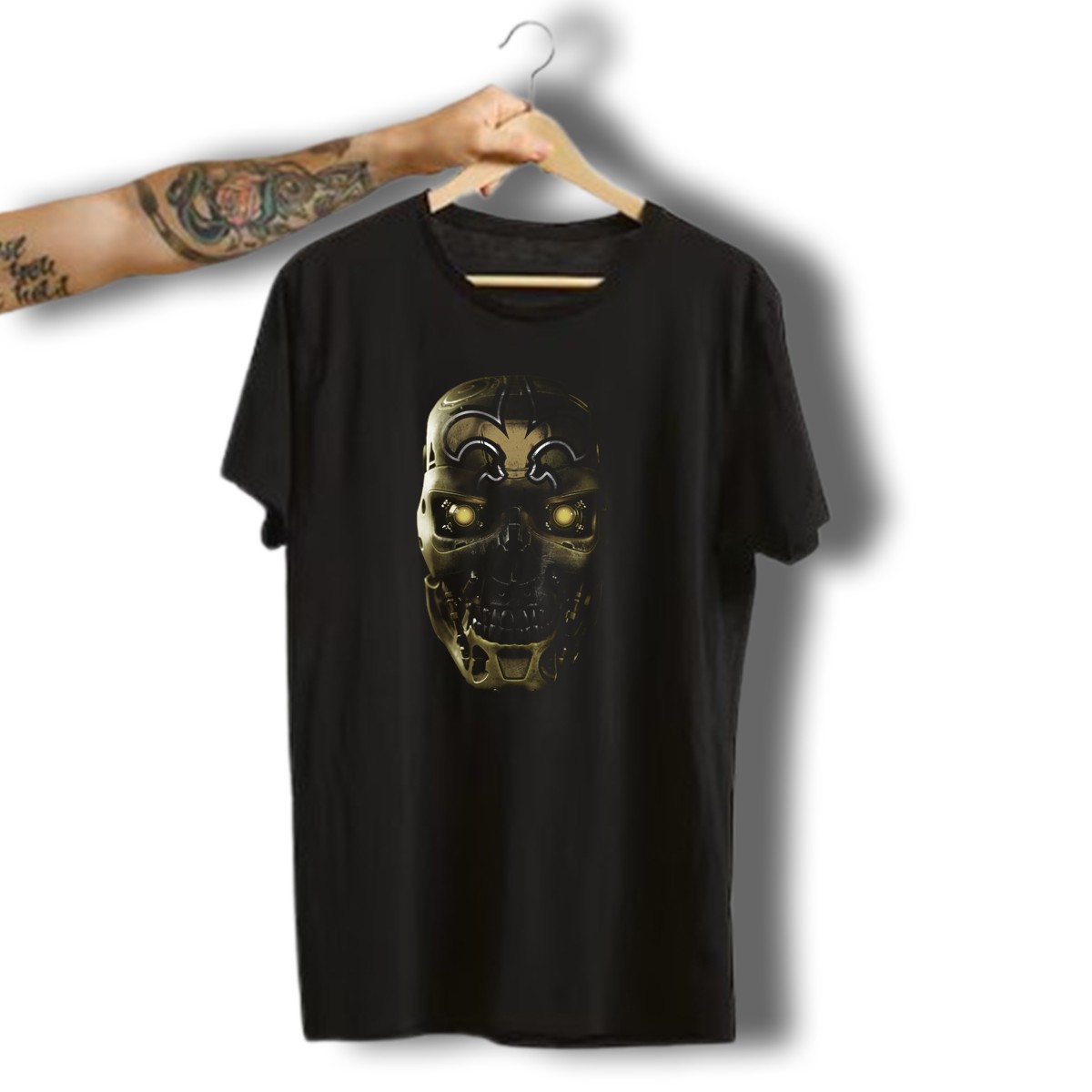Skull-Saints-Futuristic-Robot-Emblem-T-Shirt-1_t-shirt-3_4