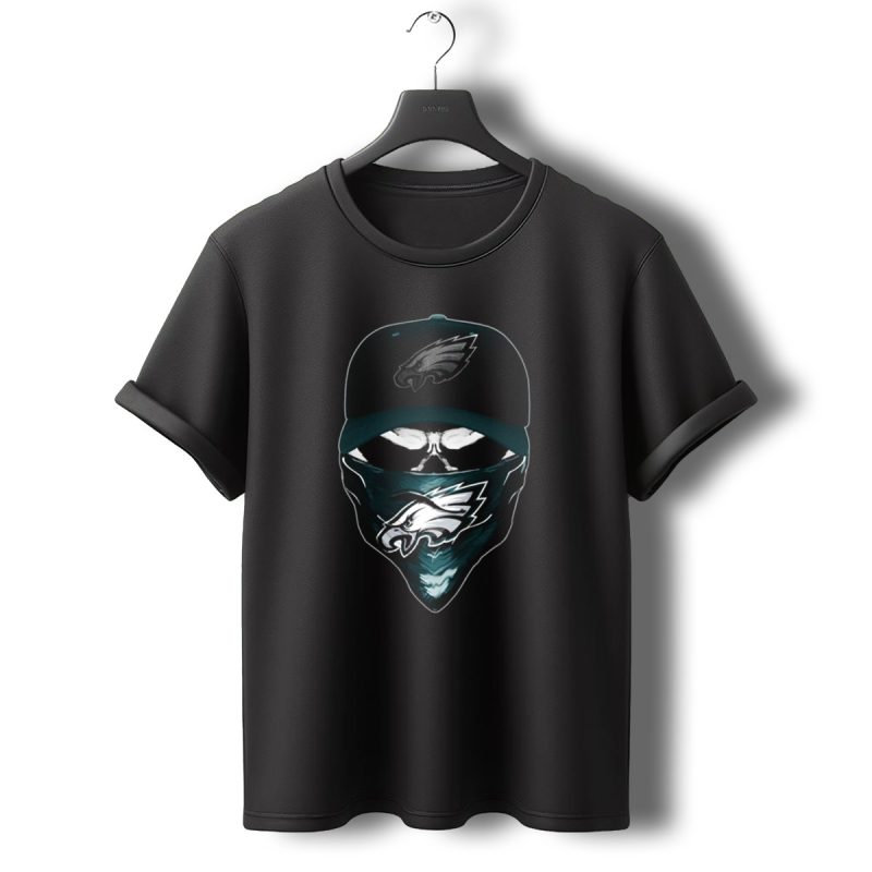 Skull V6 Philadelphia Eagles Fan Gear T Shirt T Shirt 0 1