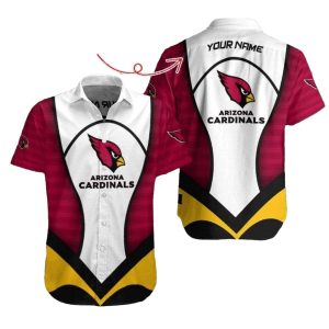 Sleek Cardinal Spirit Customizable Arizona Cardinals Hawaiian Shirt