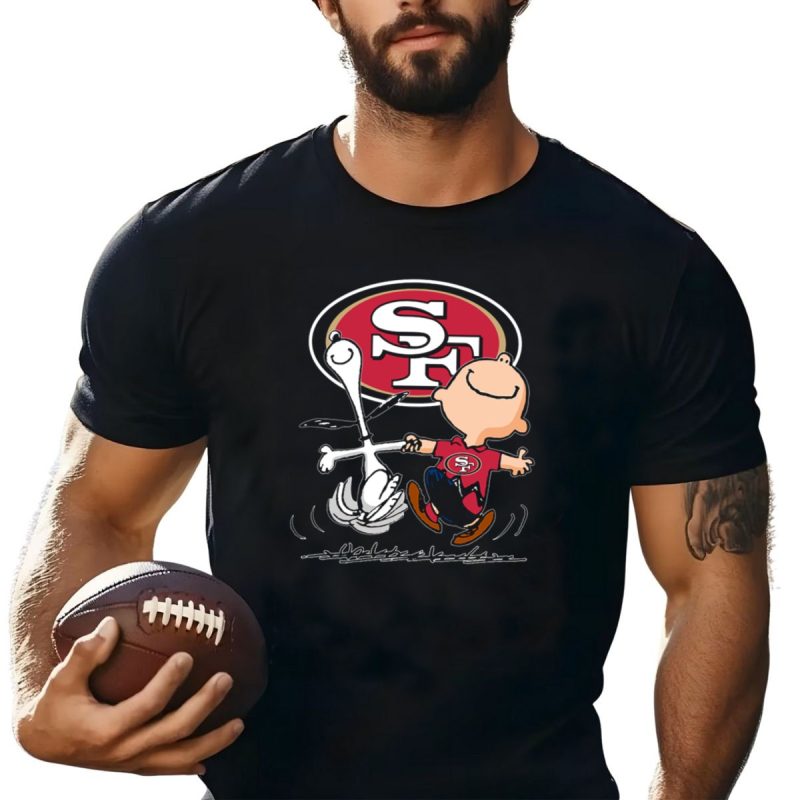 Snoopy And Charlie Brown Dancing With San Francisco 49Ers Sf T Shirt T Shirt 1