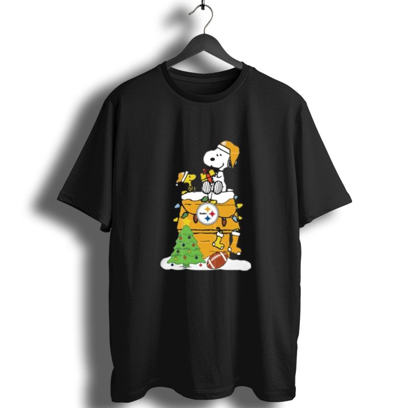 Snoopy And Pittsburgh Steelers Christmas Chimney Scene T Shirt 1 T Shirt 1