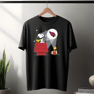 Snoopy And Woodstock Arizona Cardinals Peanuts Football Spotlight T-Shirt
