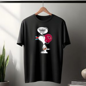 Snoopy Arizona Cardinals Helmet Football Fans Cardinals Haters T-Shirt