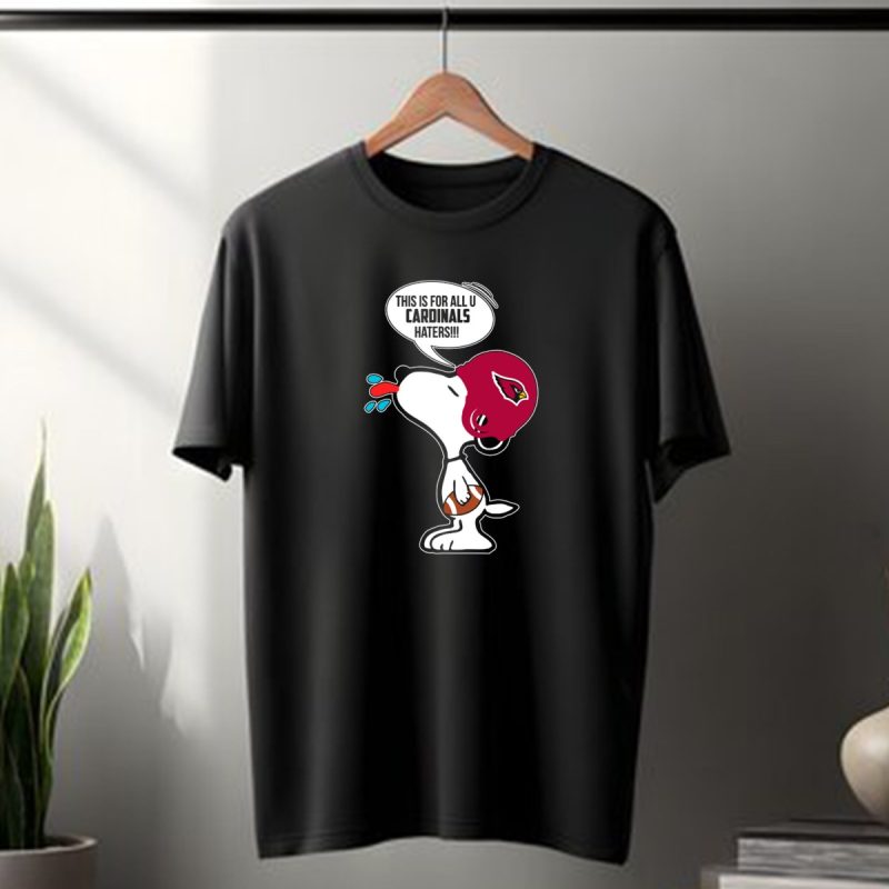 Snoopy Arizona Cardinals Helmet Football Fans Cardinals Haters T Shirt 1 T Shirt 1