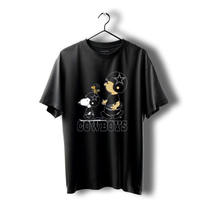 Snoopy Charlie Brown Dallas Cowboys Football Stars T Shirt 1 T Shirt 1 1