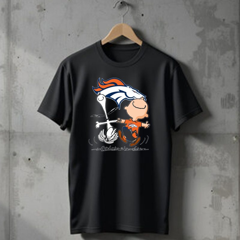 Snoopy Charlie Brown Dancing With Denver Broncos T Shirt 1 T Shirt 1