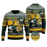 Snoopy Charlie Brown Green Bay Packers Lover Ugly Sweater