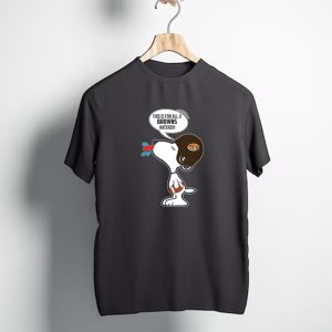 Snoopy Cleveland Browns Haters Football Fan Statement T-Shirt