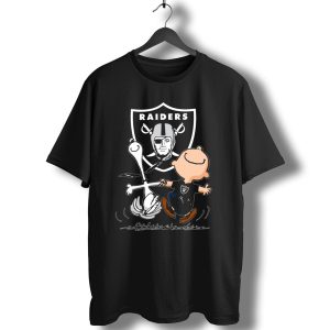 Snoopy Dancing With Charlie Brown Oakland Raiders T-Shirt