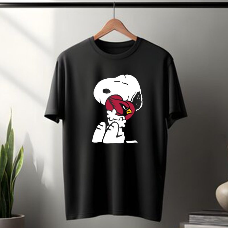 Snoopy Hugging Arizona Cardinals Heart T Shirt 1 T Shirt 1