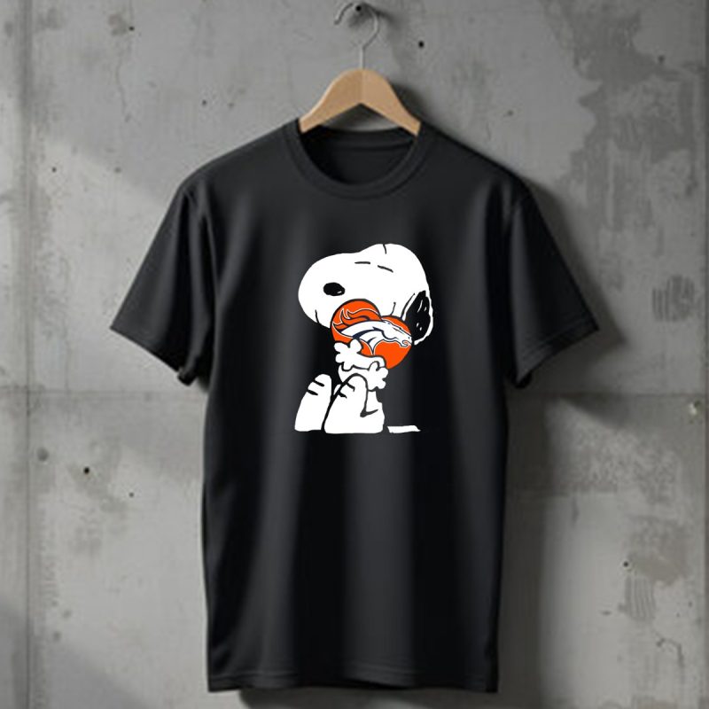 Snoopy Hugging Denver Broncos Football T Shirt 1 T Shirt 1