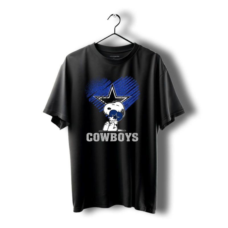 Snoopy Hugging Heart Dallas Cowboys Star T Shirt 1 T Shirt 1 1