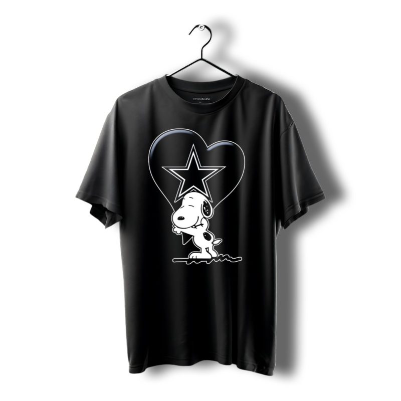 Snoopy Hugging Heart With Dallas Cowboys Star T Shirt 1 T Shirt 1 1