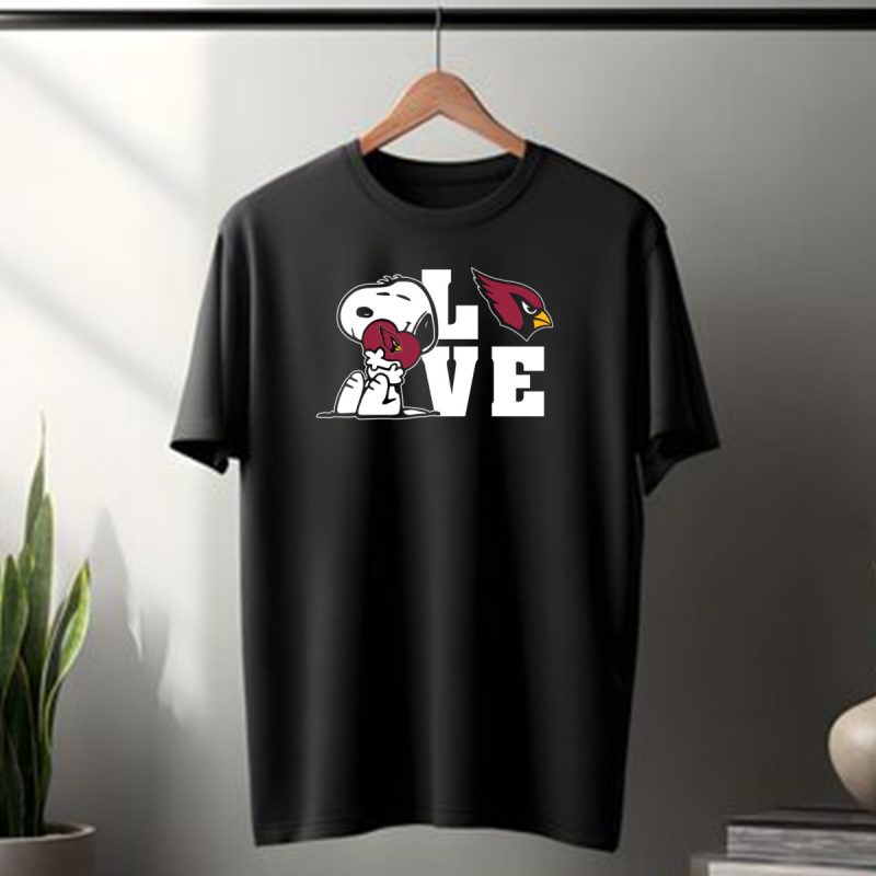 Snoopy Love Arizona Cardinals Football T Shirt 1 T Shirt 1