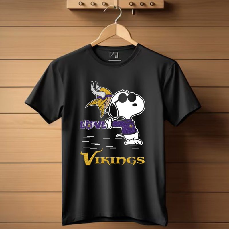 Snoopy Love Minnesota Vikings T Shirt 1 T Shirt 1