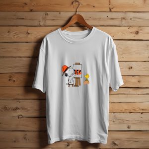 Snoopy Painting Cincinnati Bengals T-Shirt