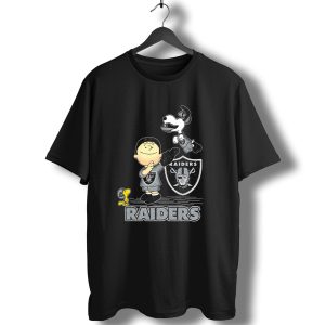 Snoopy Raiders Football Team With Las Vegas Logo And Friends T-Shirt