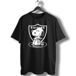 Snoopy Raiders Oakland Raiders Football Nfl Peanuts Crossover T-Shirt