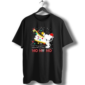 Snoopy Woodstock Las Vegas Raiders Christmas Ho Ho Ho T-Shirt