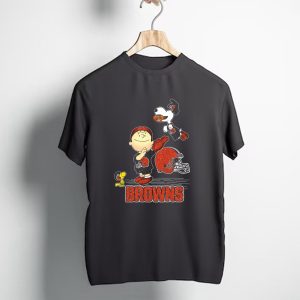 Snoopy and Friends Cleveland Browns Football Fun T-Shirt