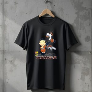Snoopy and Friends Denver Broncos Football T-Shirt