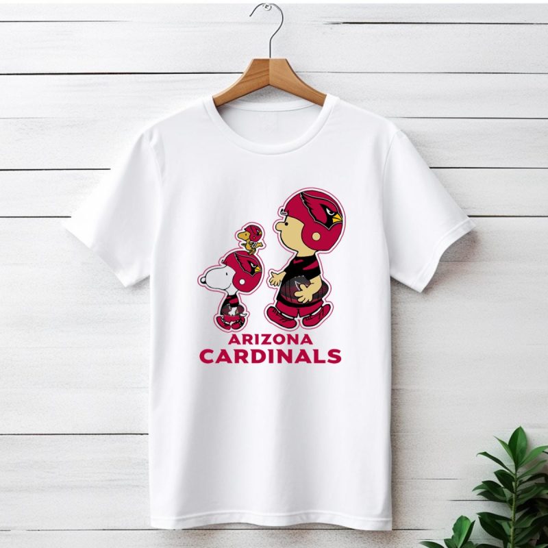 Snpfootball Arizona Cardinals Peanuts Characters Football Helmets T Shirt 1 T Shirt 1