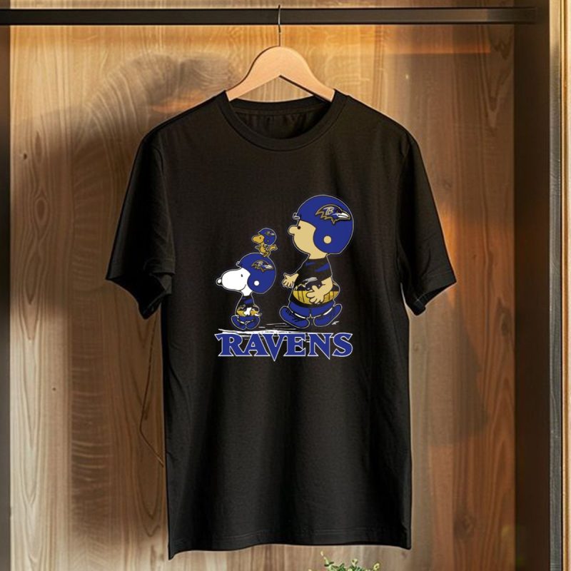 Snpfootball Baltimore Ravens Peanuts Characters Helmets Ravens T Shirt 1 T Shirt 1