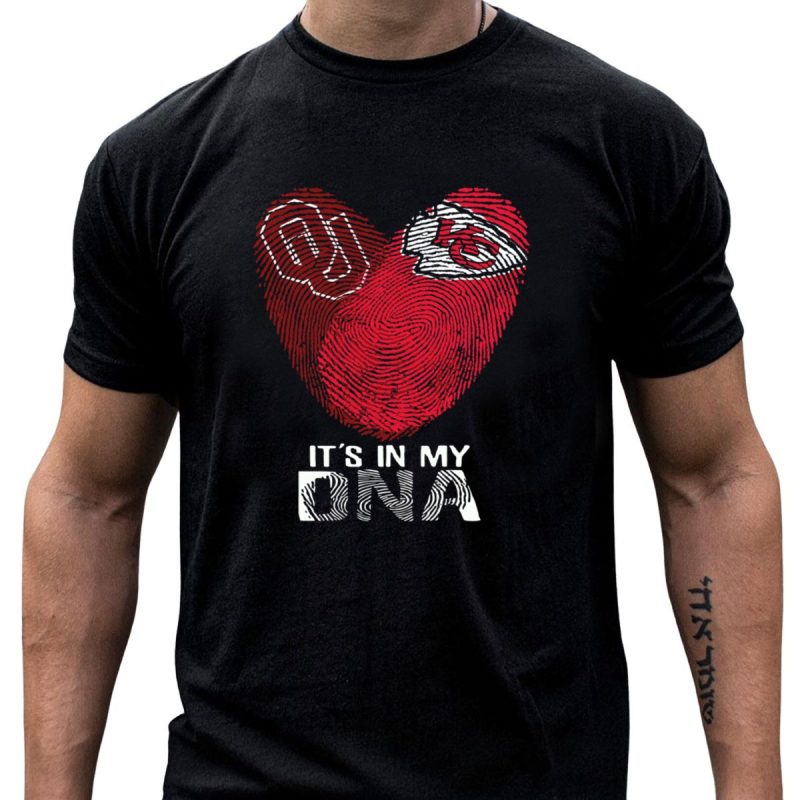 Sooners Ou And Kansas City Chiefs Its In My Dna T Shirt T Shirt 1 1