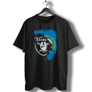 South Dakota Raiders Shield With State Flag Elements T-Shirt