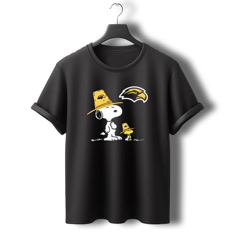 Southern Mississippi Golden Eagles Snoopy Woodstock Pilgrim Hats T Shirt T Shirt 0 1