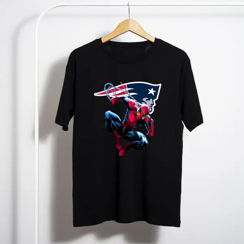 Spiderman New England Patriots T Shirt T Shirt 1