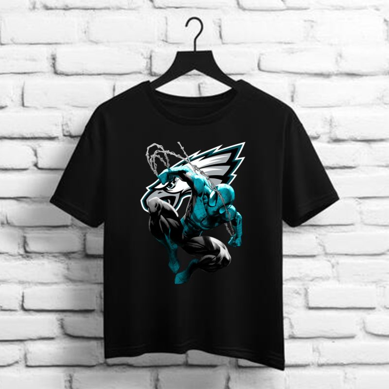 Spiderman Philadelphia Eagles T Shirt 1 1