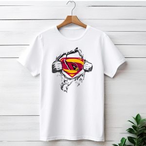 Spmxa098 Arizona Cardinals Superman Logo Superhero Fan T-Shirt