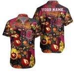 Spooky Cardinals Game Night Personalized Arizona Cardinals Hawaiian Shirt