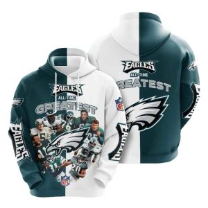 Philadelphia Eagles All Time Greatest All Over Print Hoodie