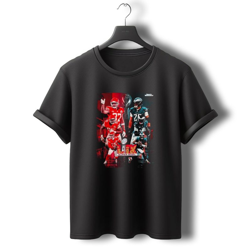 Sports Illustrated Super Bowl Lix Kansas City Chiefs Vs Philadelphia Eagles Matchup Cover T Shirt T Shirt 0 1