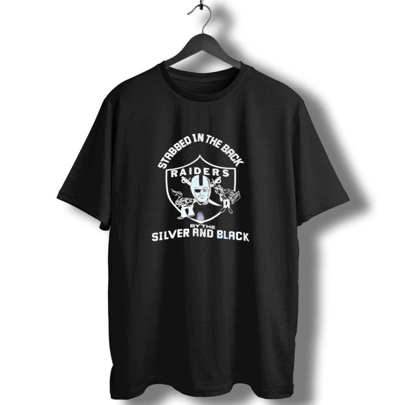 Stabbed In The Back Raiders Silver And Black T Shirt 1 T Shirt 1