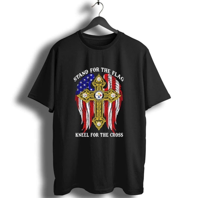 Stand For The Flag Kneel For The Cross Pittsburgh Steelers American Flag Cross T Shirt 1 T Shirt 1