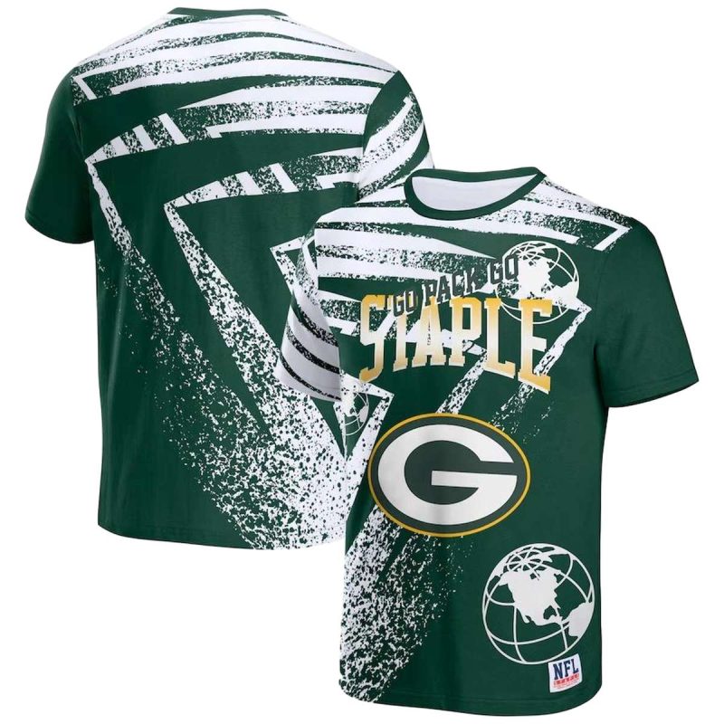 Staple Hunter Green Green Bay Packers Aop T Shirt 1