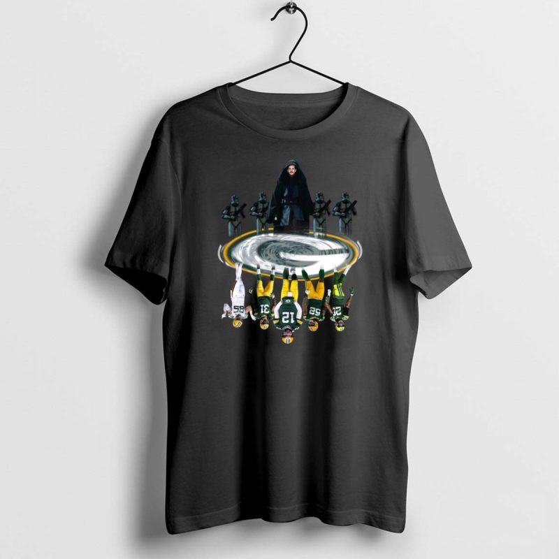 Star Wars Aaron Rodgers Water Reflection Mirror Green Bay Packers Shirt T Shirt 1 0