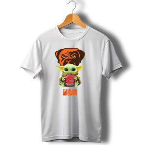 Star Wars Baby Yoda Cleveland Browns T-Shirt