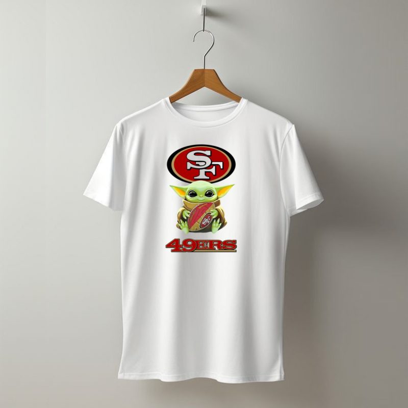 Star Wars Baby Yoda Hugging San Francisco 49Ers Football 49Ers Sf T Shirt T Shirt 1