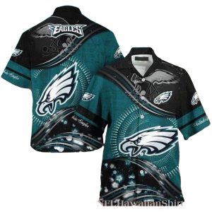 Starry Night Eagles Flight Philadelphia Hawaiian Shirt