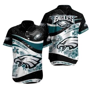 Starry Night Palm Eagles Tropical Midnight Tropics Hawaiian Shirt