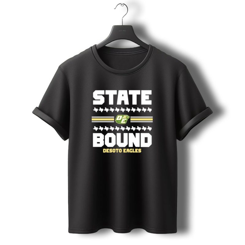 State Bound Desoto Eagles Oe Logo With Texas Outline T Shirt T Shirt 0 1